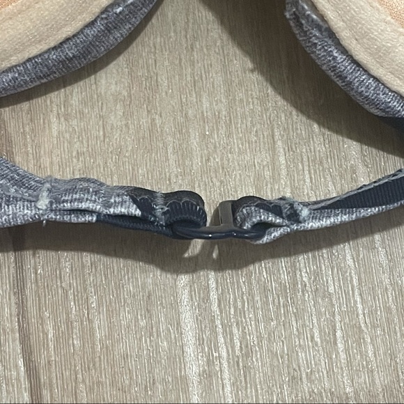 J Crew bikini top 34A polka dot black gray NWT - Picture 6 of 11